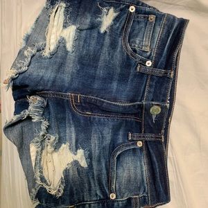 American Eagle Distressed Jean Shorts